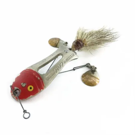 Pflueger ZAM, nickel/röd, 14g, Spinnbete #23672