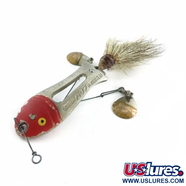 Pflueger ZAM, nickel/röd, 14g, Spinnbete #23672