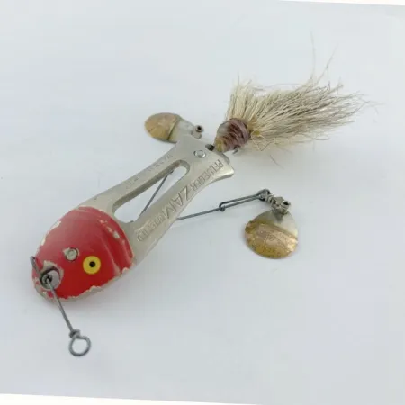 Pflueger ZAM, nickel/röd, 14g, Spinnbete #23672