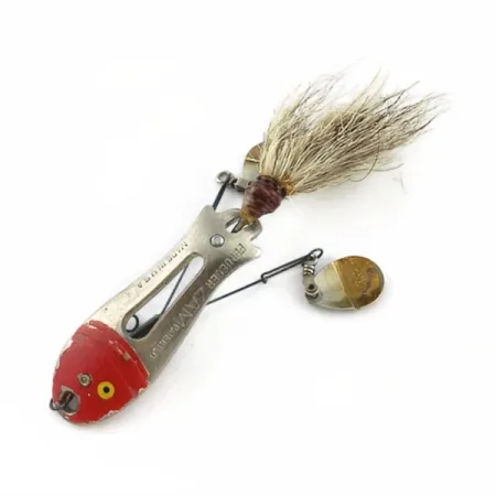 Pflueger ZAM, nickel/röd, 14g, Spinnbete #23672