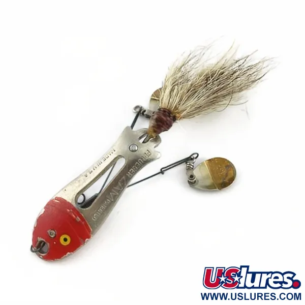 Pflueger ZAM, nickel/röd, 14g, Spinnbete #23672