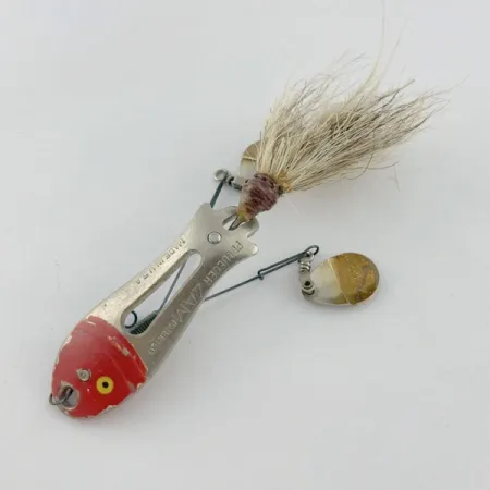 Pflueger ZAM, nickel/röd, 14g, Spinnbete #23672