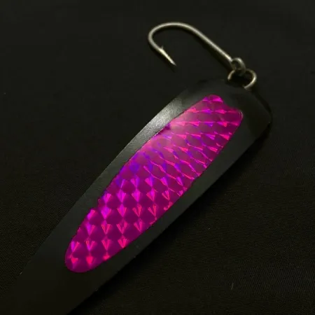 Luhr Jensen Flutter Spoon 38, 10g Svart/Rosa, Skeddrag #23686