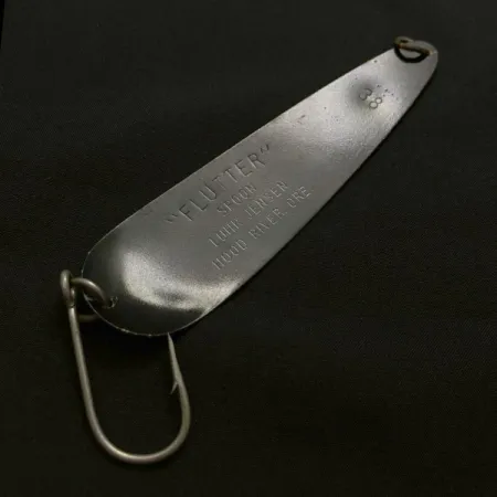 Luhr Jensen Flutter Spoon 38, 10g Svart/Rosa, Skeddrag #23686