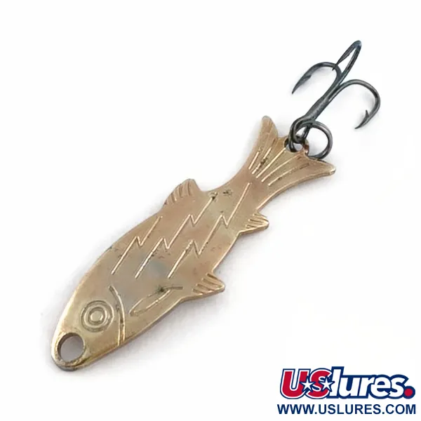 Atlantic Lures Golden Wobble-Fish, 5g Koppar, Skeddrag #23698