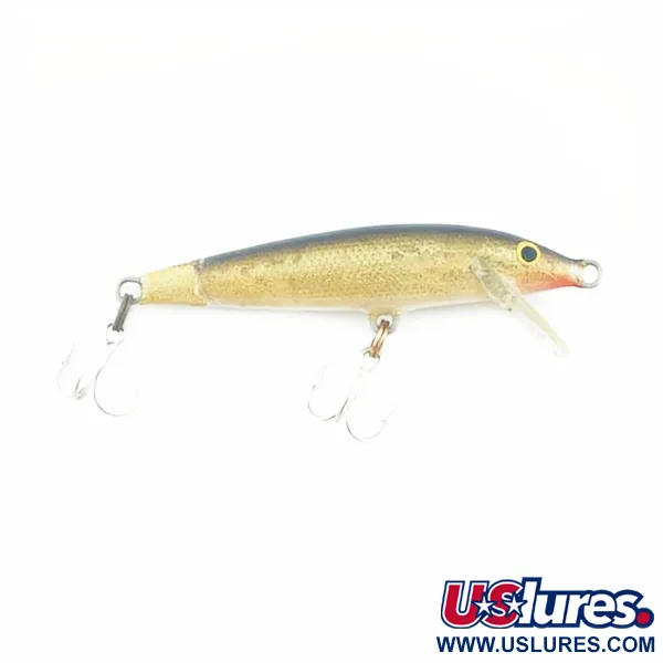 Rapala Original Floater F7, Guld, 4g, Flytande wobbler #23730