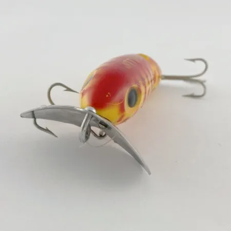 Fred Arbogast Jitterbug Jointed, 10g, Gul/Röd Tiger, Ytbete #23752