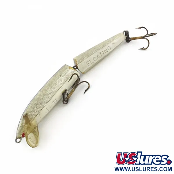 Rapala Jointed J11, Silver (S), 7g, Ledad wobbler #23755