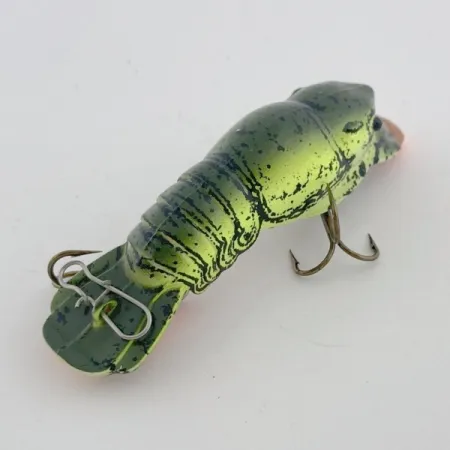 Mann's Hackleback, 7g, Green Crawdad, Flytande wobbler #23784