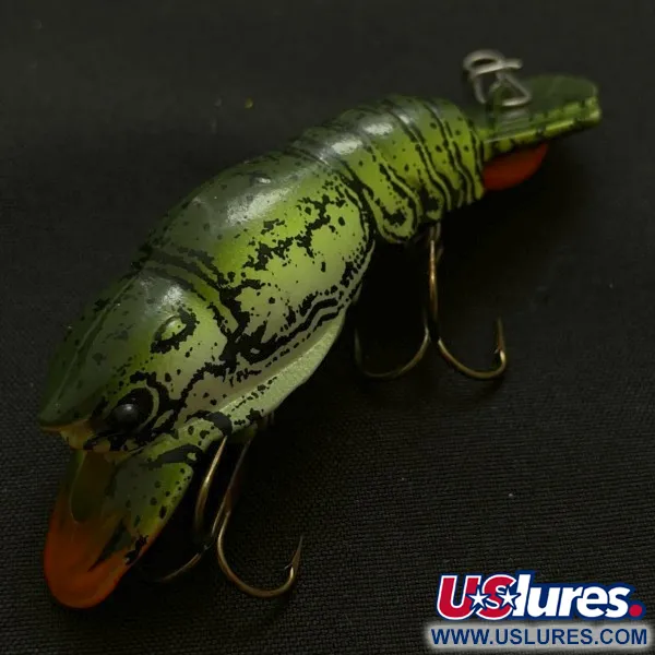 Mann's Hackleback, 7g, Green Crawdad, Flytande wobbler #23784
