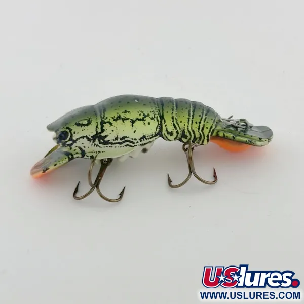 Mann's Hackleback, 7g, Green Crawdad, Flytande wobbler #23784