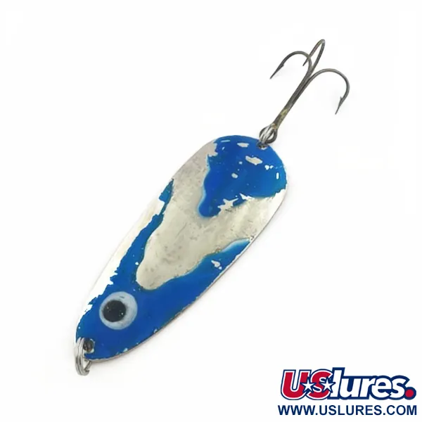 Lindy Gator, Nickel/Blå, 45g, Skeddrag #23799