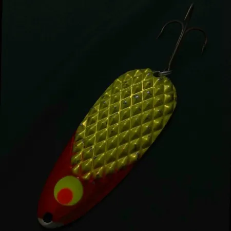 Lindy Gator, 55g, röd/vit/nickel, Skeddrag #23800