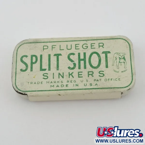 Pflueger Split Shot, Klassisk Plåtask, Sänken #23833