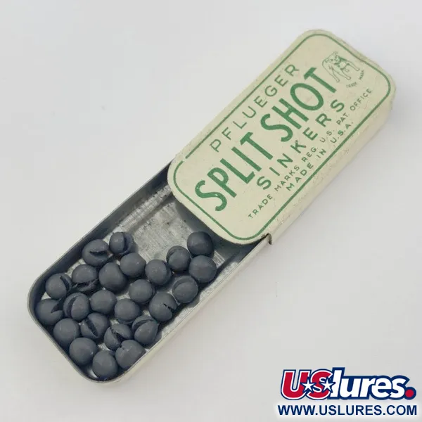 Pflueger Split Shot Sinkers, Blyhagel för Fiske #23834