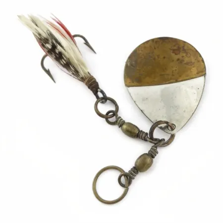 W.T. J. Lowe Lowe's Star Colorado Spinner 4 №5823 (1890S), 7g, nickel/mässing, spinnare #23847