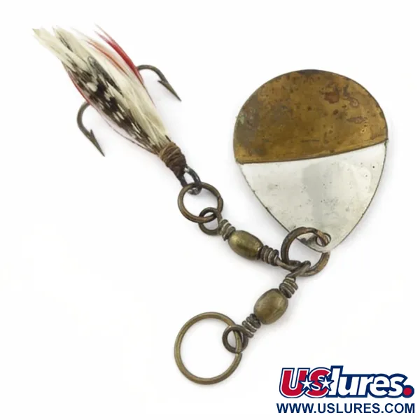W.T. J. Lowe Lowe's Star Colorado Spinner 4 №5823 (1890S), 7g, nickel/mässing, spinnare #23847