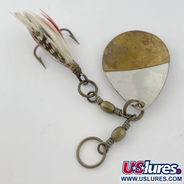 W.T. J. Lowe Lowe's Star Colorado Spinner 4 №5823 (1890S), 7g, nickel/mässing, spinnare #23847