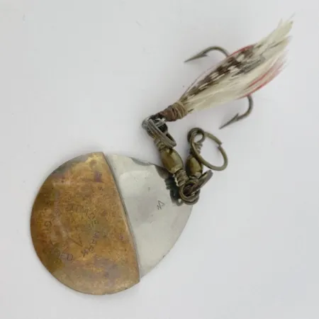 W.T. J. Lowe Lowe's Star Colorado Spinner 4 №5823 (1890S), 7g, nickel/mässing, spinnare #23847