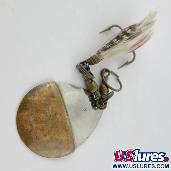 W.T. J. Lowe Lowe's Star Colorado Spinner 4 №5823 (1890S), 7g, nickel/mässing, spinnare #23847