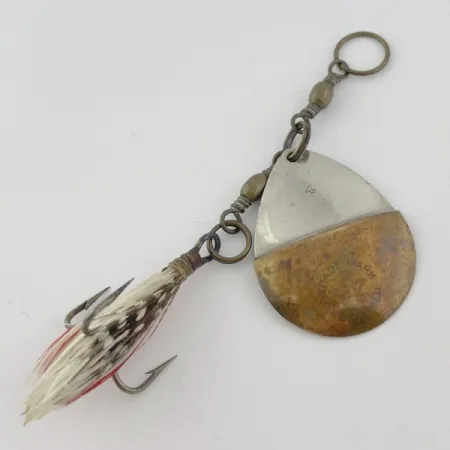 W.T. J. Lowe Lowe's Star Colorado Spinner 4 №5823 (1890S), 7g, nickel/mässing, spinnare #23847