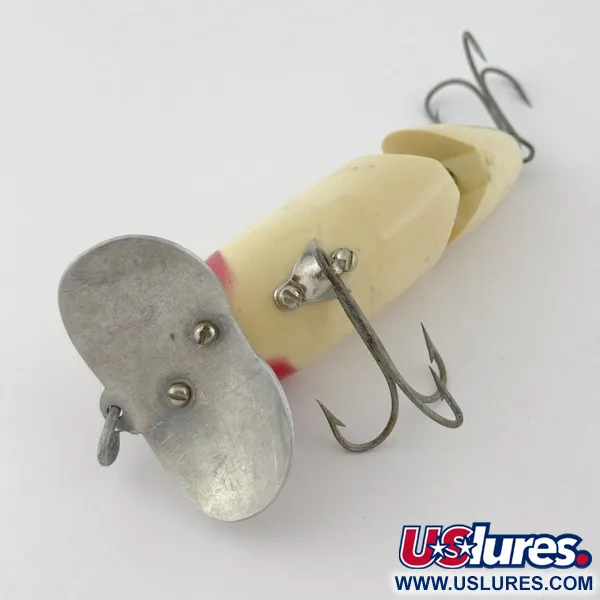 Fred Arbogast Jitterbug Jointed, 14g Red Head, Ledat Ytbete #23869
