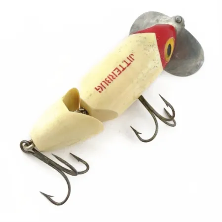 Fred Arbogast Jitterbug Jointed, 14g Red Head, Ledat Ytbete #23869