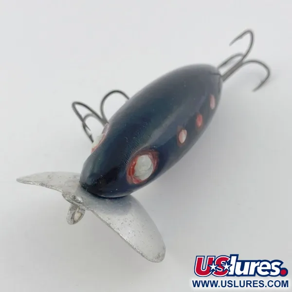 Fred Arbogast Jitterbug Early Bug Eye, 14g Svart, Ytbete #23870