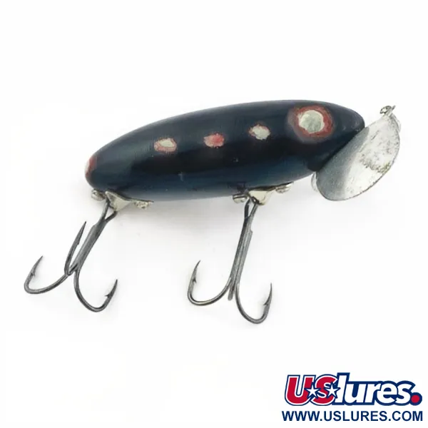 Fred Arbogast Jitterbug Early Bug Eye, 14g Svart, Ytbete #23870