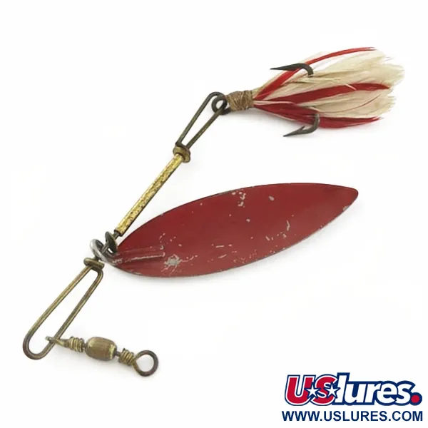 4 Bros 4 Brothers Willow Leaf, 14g, nickel/röd, spinnare #23937