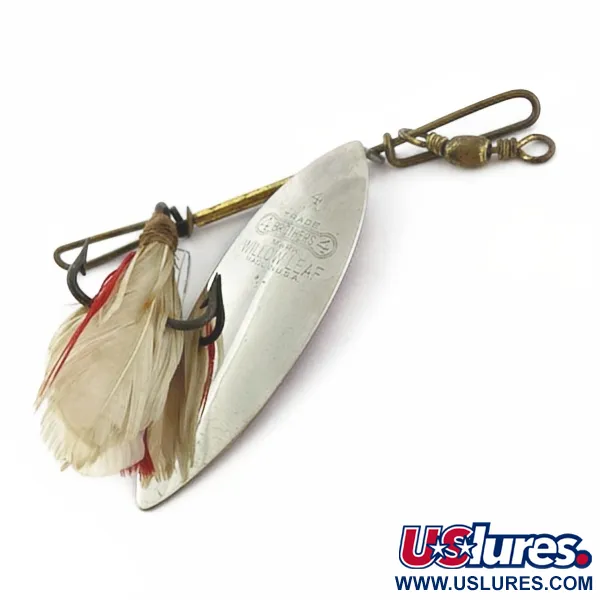 4 Bros 4 Brothers Willow Leaf, 14g, nickel/röd, spinnare #23937