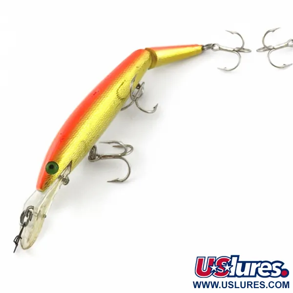 Rebel Fastrac F12 Jointed, 12,5g, Guld/Orange, Ledad vobbler #23952
