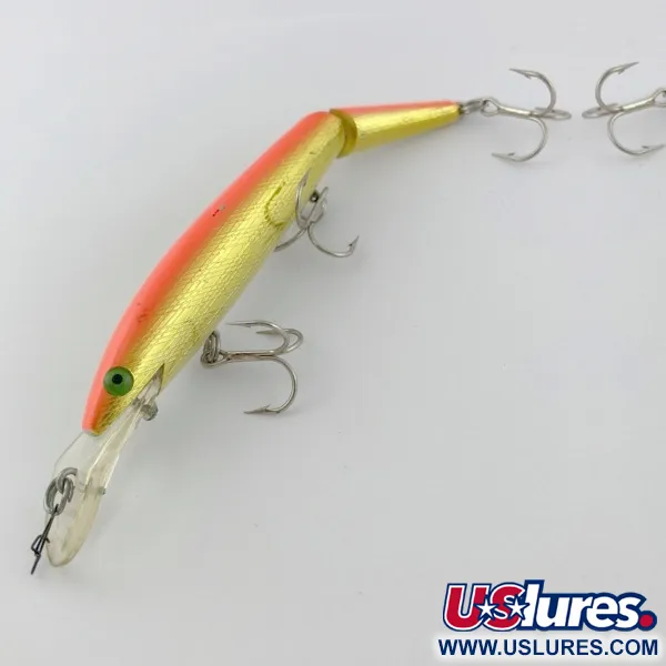 Rebel Fastrac F12 Jointed, 12,5g, Guld/Orange, Ledad vobbler #23952