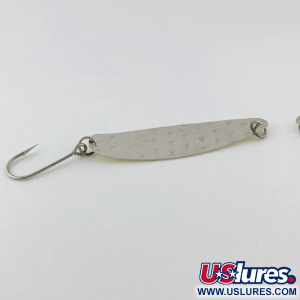 Luhr Jensen Flutter Spoon 35, 7g, Silver/Gul, Skeddrag #23981