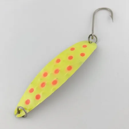 Luhr Jensen Flutter Spoon 35, 7g, Silver/Gul, Skeddrag #23981