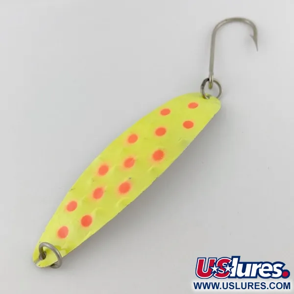 Luhr Jensen Flutter Spoon 35, 7g, Silver/Gul, Skeddrag #23981