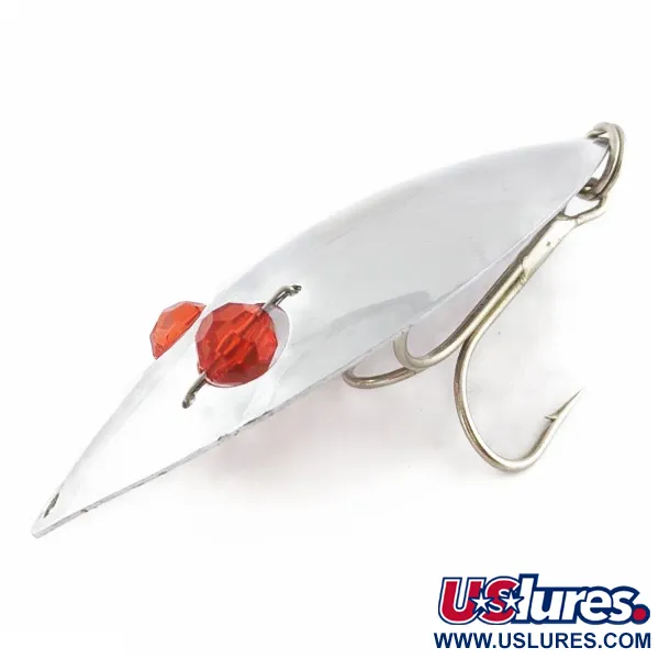 Herter's Glass Eye Spoon, 60g, Nickel/Röda ögon, Skeddrag #24036