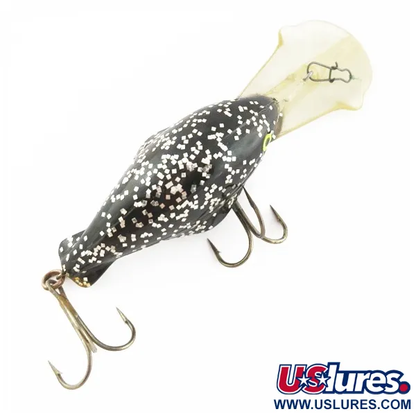 Luhr Jensen Hot Lips Express, Black Glitter, 11g, Vobbler #24157