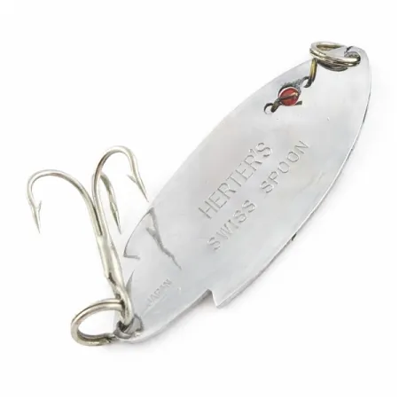 Herter's Swiss Spoon, 7g nickel/röda ögon, skeddrag #24161