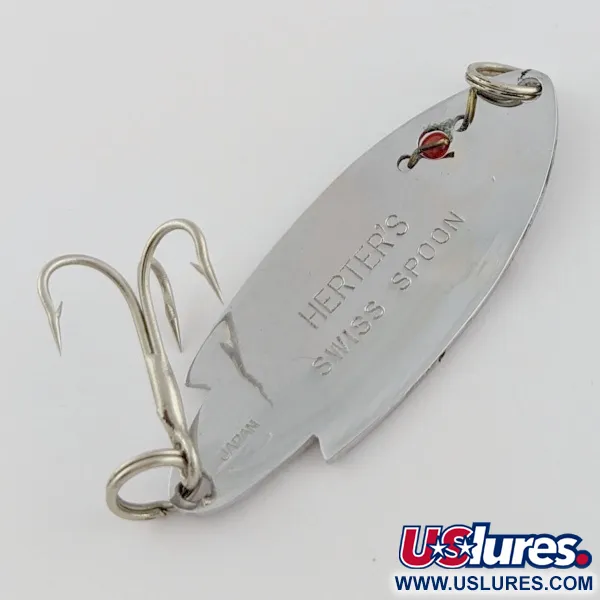 Herter's Swiss Spoon, 7g nickel/röda ögon, skeddrag #24161