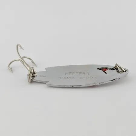 Herter's Swiss Spoon, 7g nickel/röda ögon, skeddrag #24161