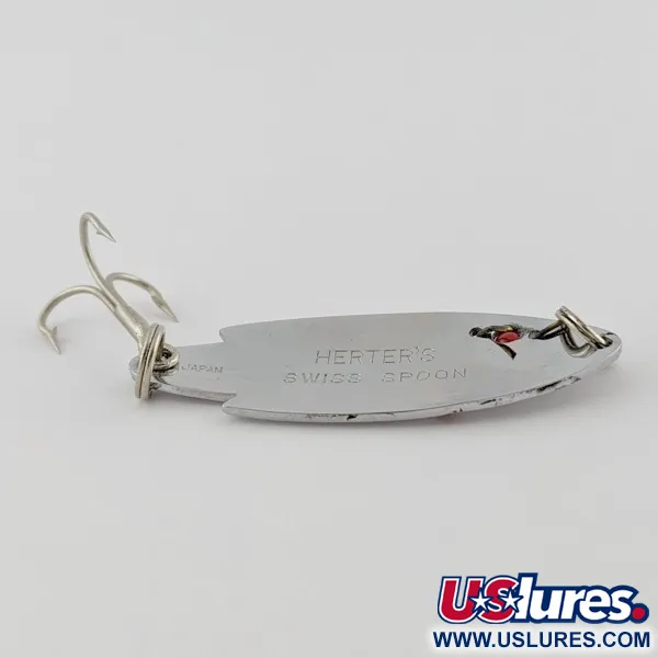Herter's Swiss Spoon, 7g nickel/röda ögon, skeddrag #24161