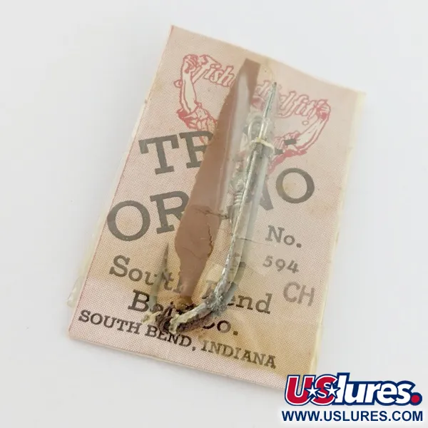 South Bend Trix-Oreno 594, silver/röd, 2g, flugfiskedrag #24177