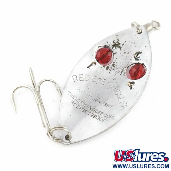 Hofschneider Red Eye Wiggler, 25g, Nickel/Röd, Skeddrag #24196