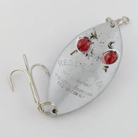 Hofschneider Red Eye Wiggler, 25g, Nickel/Röd, Skeddrag #24196