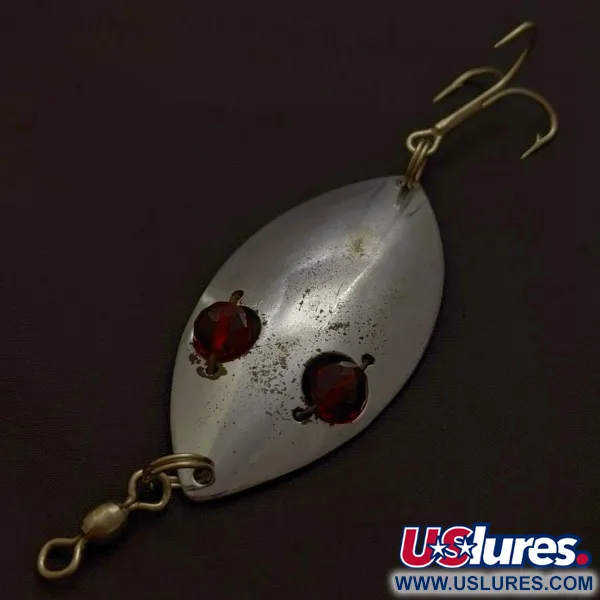 Hofschneider Red Eye Wiggler, 25g, Nickel/Röd, Skeddrag #24196