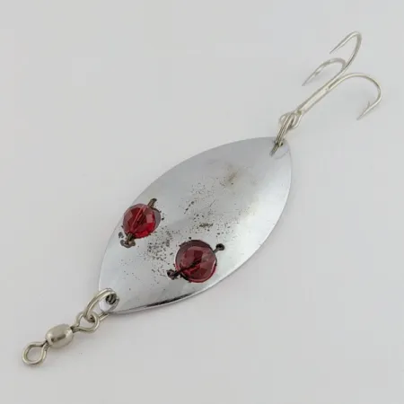 Hofschneider Red Eye Wiggler, 25g, Nickel/Röd, Skeddrag #24196