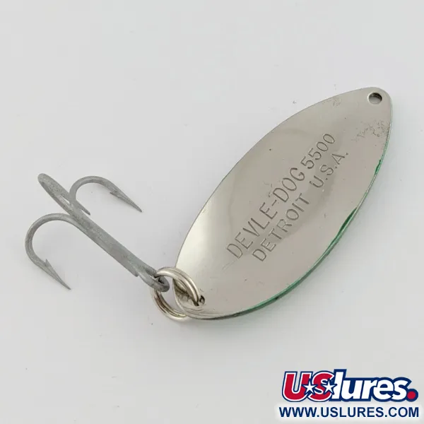 Eppinger Dardevle Devle Dog, 21g Nickel/Grön, Skeddrag #24199