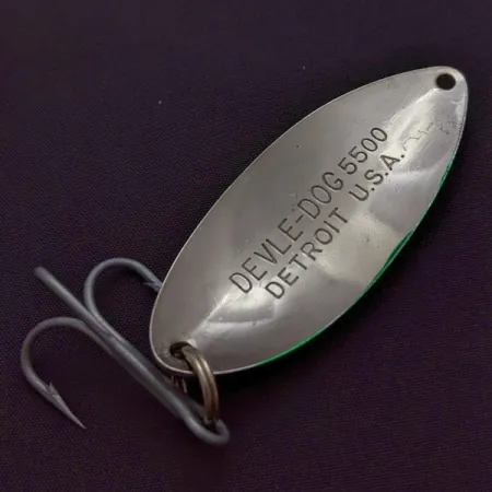 Eppinger Dardevle Devle Dog, 21g Nickel/Grön, Skeddrag #24199