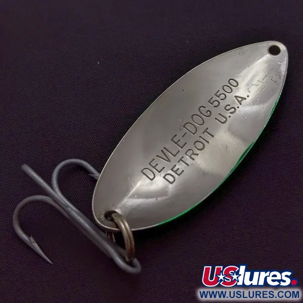 Eppinger Dardevle Devle Dog, 21g Nickel/Grön, Skeddrag #24199